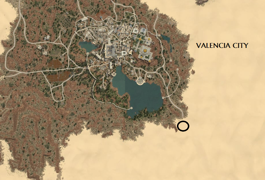 Bottle with a Note - Gardaka's Treasure Map (locations)