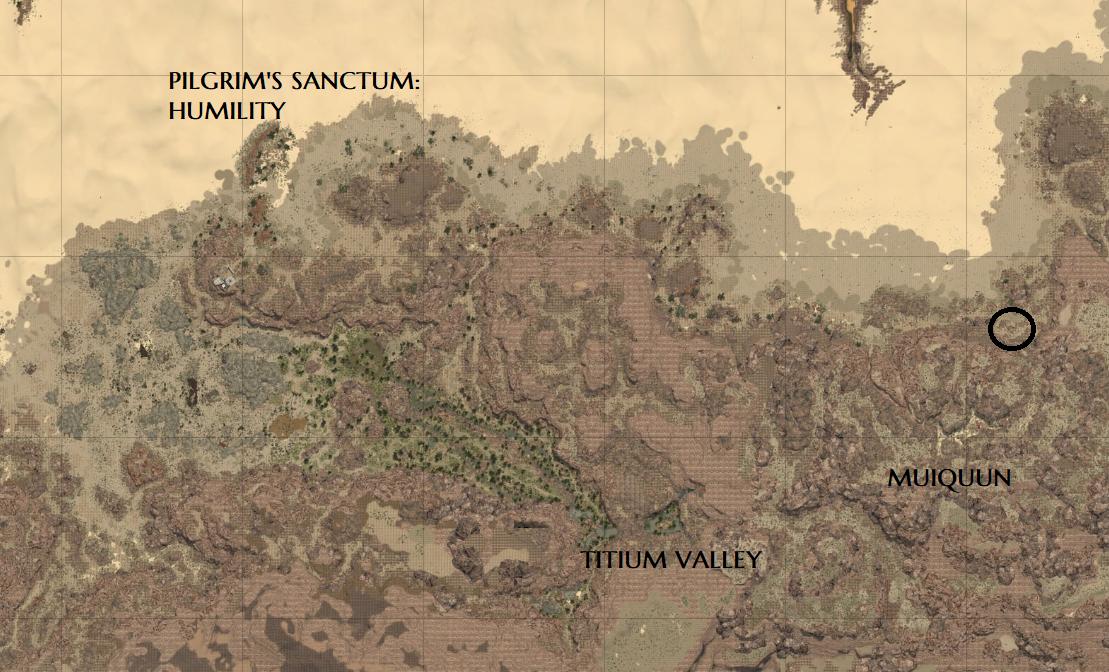 Bottle with a Note - Gardaka's Treasure Map (locations)