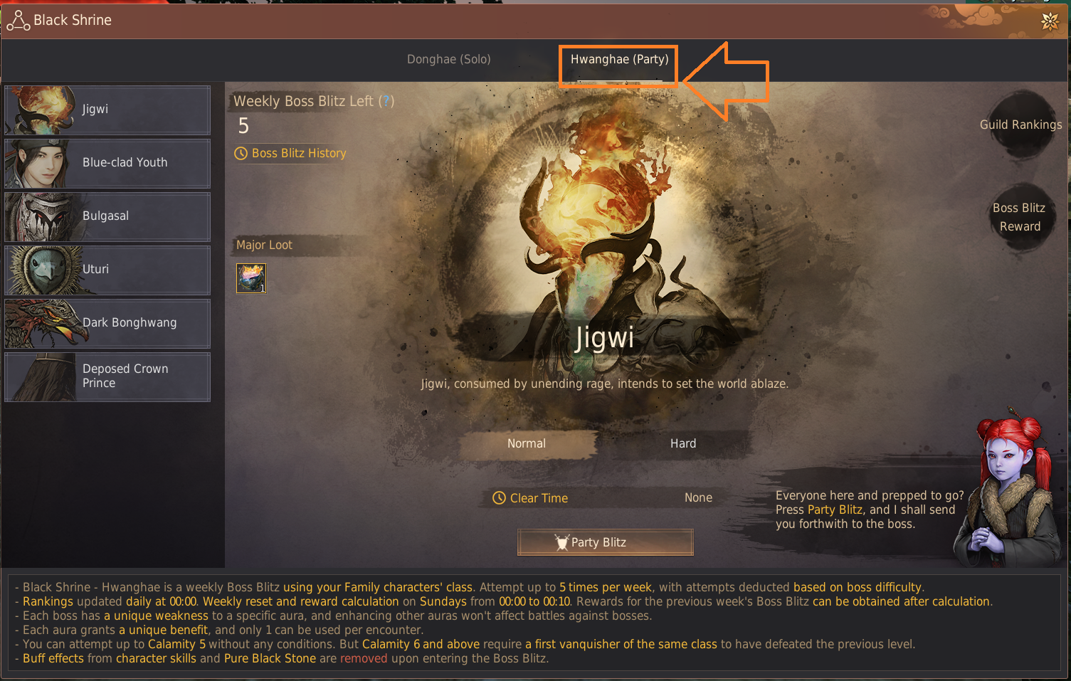 Black Shrine (Party) Guide
