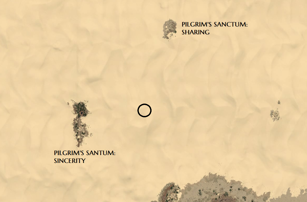 Bottle with a Note - Gardaka's Treasure Map (locations)