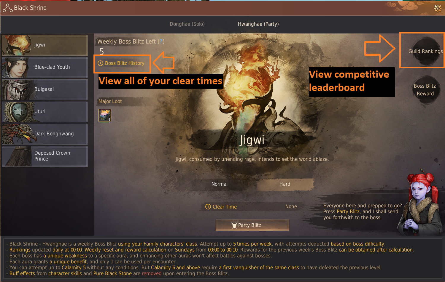 Black Shrine (Party) Guide
